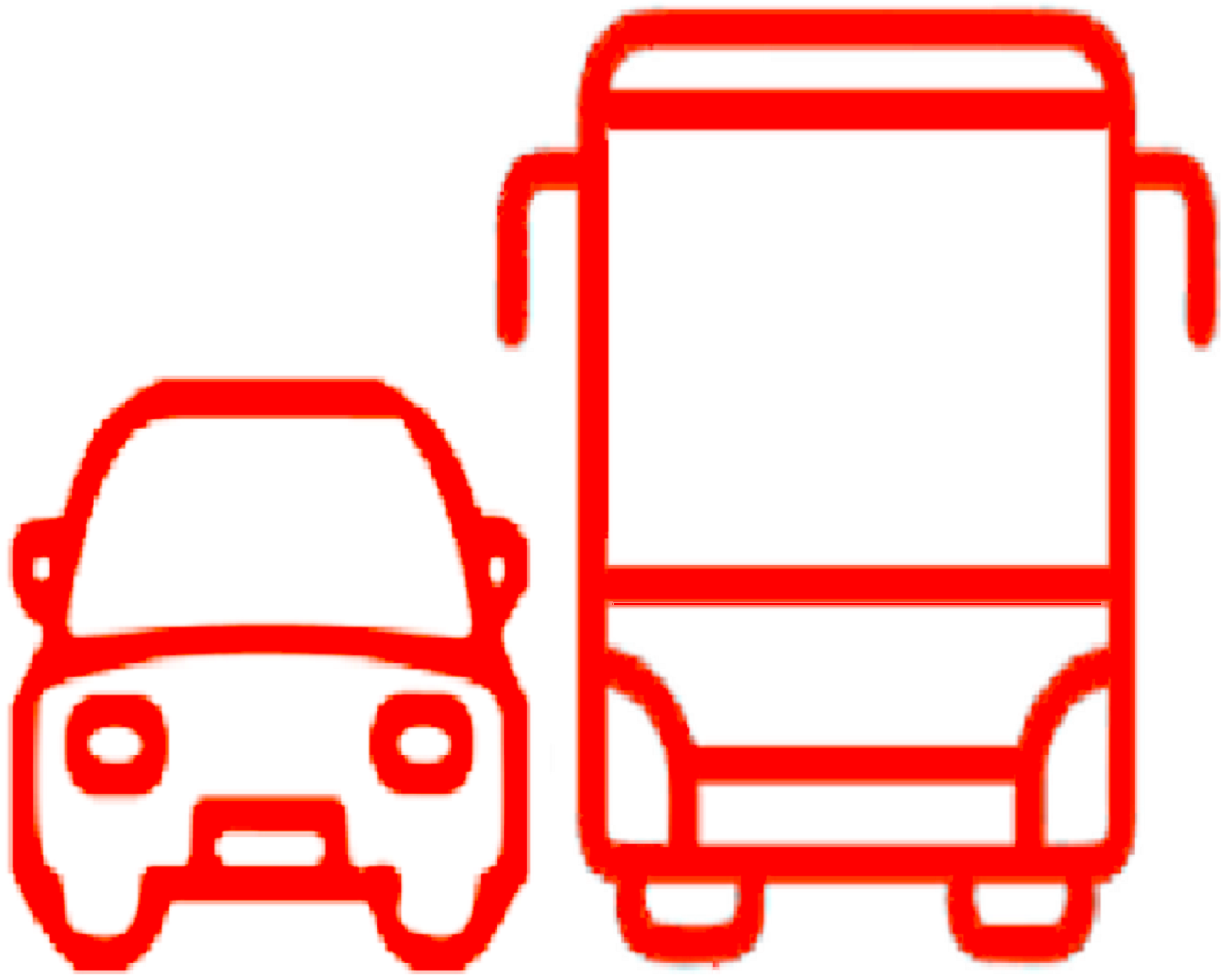 Icono bus y coche